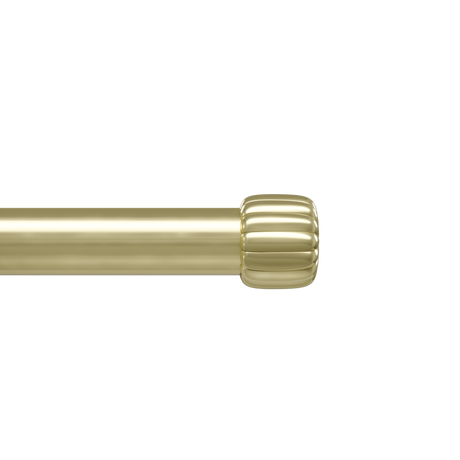 Single Curtain Rods | color: Gold | size: 36-66" (91-168 cm) | diameter: 1" (2.5 cm)