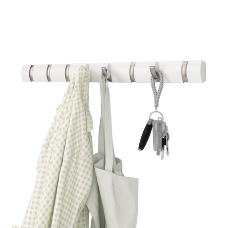 Wall Hooks | color: White-Nickel