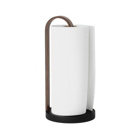 Paper Towel Holders | color: Black-Walnut